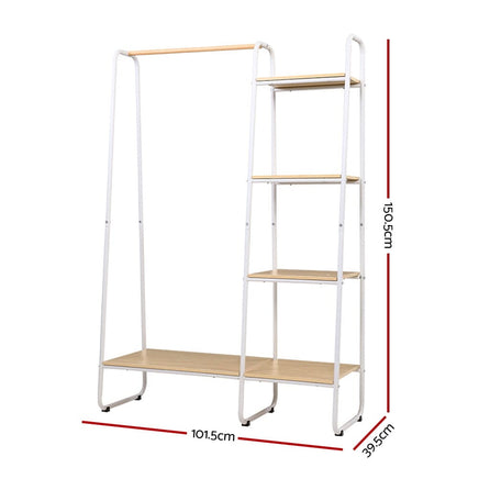 Artiss Wardrobe Clothes Rack Airer Coat Stand 150cm Home & Garden Kings Warehouse 