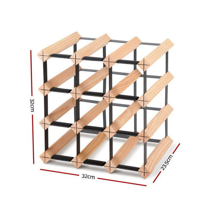Artiss Wine Rack 12 Bottle Furniture Kings Warehouse 