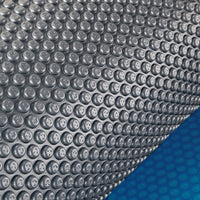 AURELAQUA Pool Cover 500 Micron 10x4m Solar Blanket Swimming Thermal Blue Silver