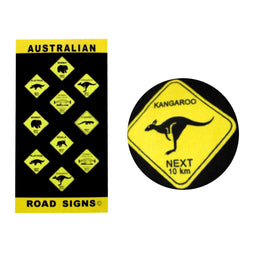 Aussie Road Signs Cotton Beach Towel 75 x 150 cm Home & Garden Kings Warehouse 