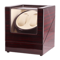 Automatic Dual Watch Winder Wood Display Box Case Motor Rotation Storage Kings Warehouse 