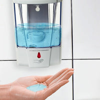 Automatic Liquid Soap/Alcohol Sanitizer Dispenser 700ML Hands-Free Sensor Wall Kings Warehouse 