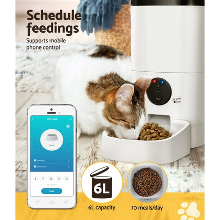 Automatic Pet Feeder 6L Auto Wifi Dog Cat Feeder Smart Food App Control March Mayhem Kings Warehouse 
