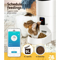 Automatic Pet Feeder 9L Auto Wifi Dog Cat Feeder Smart Food App Dispenser Passionate for Pets Kings Warehouse 