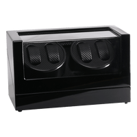 Automatic Quad Watch Winder Wood Display Box Case Motor Rotation Storage Home & Garden Kings Warehouse 