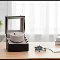 Automatic Watch Winder Display Box Case Motor Rotation Storage PU Leather Home & Garden Kings Warehouse 