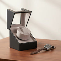 Automatic Watch Winder Display Box Case Motor Rotation Storage PU Leather Home & Garden Kings Warehouse 
