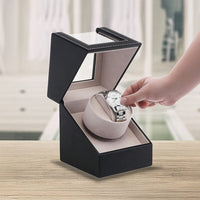 Automatic Watch Winder Display Box Case Motor Rotation Storage PU Leather Home & Garden Kings Warehouse 