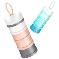 Baby Formula Milk Powder Snack Stackable 4 Layers Dispenser Container Infant Toddler Pink Blue Baby & Kids Kings Warehouse 