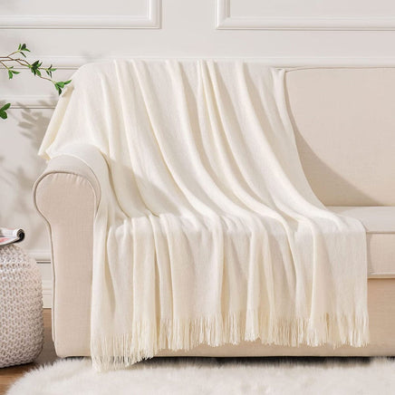Bahamas Ivory Woven Throw Rug Home & Garden Kings Warehouse 