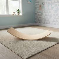 Balance Board Beam Seesaw Wooden Child Kids Adult Yoga Sports & Fitness Kings Warehouse 