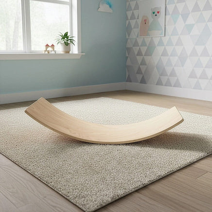 Balance Board Beam Seesaw Wooden Child Kids Adult Yoga Sports & Fitness Kings Warehouse 