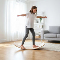 Balance Board Beam Seesaw Wooden Child Kids Adult Yoga Sports & Fitness Kings Warehouse 