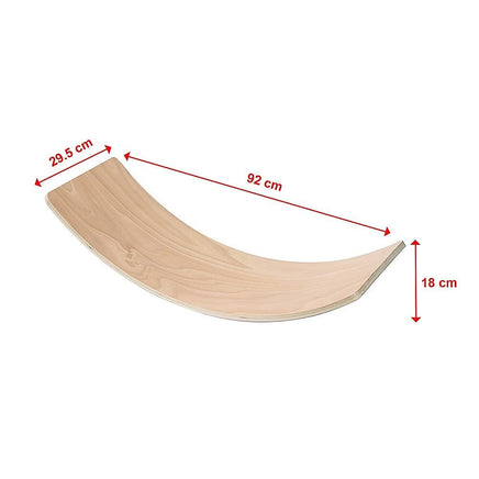 Balance Board Beam Seesaw Wooden Child Kids Adult Yoga Sports & Fitness Kings Warehouse 