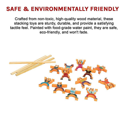 Balancing Stacking Blocks Educational Balance Wooden Acrobatic Toys Game Kings Warehouse 