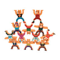 Balancing Stacking Blocks Educational Balance Wooden Acrobatic Toys Game Kings Warehouse 