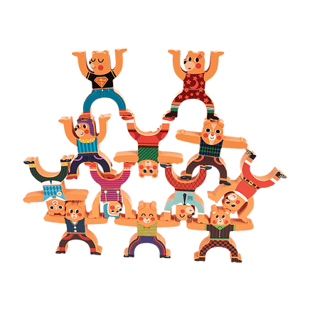 Balancing Stacking Blocks Educational Balance Wooden Acrobatic Toys Game Kings Warehouse 