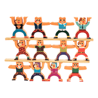 Balancing Stacking Blocks Educational Balance Wooden Acrobatic Toys Game Kings Warehouse 