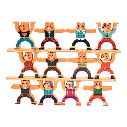 Balancing Stacking Blocks Educational Balance Wooden Acrobatic Toys Game Kings Warehouse 