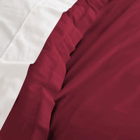 Balmain 1000 Thread Count Hotel Grade Bamboo Cotton Quilt Cover Pillowcases Set - King - Bordeaux Kings Warehouse 