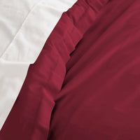 Balmain 1000 Thread Count Hotel Grade Bamboo Cotton Quilt Cover Pillowcases Set - Queen - Bordeaux Kings Warehouse 