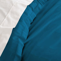 Balmain 1000 Thread Count Hotel Grade Bamboo Cotton Quilt Cover Pillowcases Set - Queen - Mineral Blue Kings Warehouse 