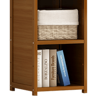 Bamboo 4-Shelf Bookcase – Adjustable Display Storage Rack Stand for Living Room, Bedroom, Office or Home Organisation Baby & Kids Kings Warehouse 