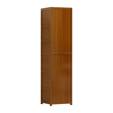 Bamboo 5-Shelf Bookcase – Tall Display Storage Rack Stand for Living Room, Bedroom, Office or Home Organisation Furniture Kings Warehouse 