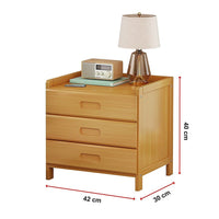 Bamboo Bedside Table Nightstand Storage Bedroom Sofa Side Stand Furniture Kings Warehouse 