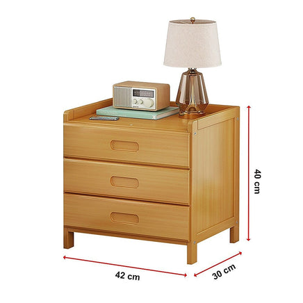 Bamboo Bedside Table Nightstand Storage Bedroom Sofa Side Stand Furniture Kings Warehouse 