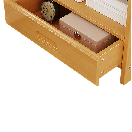 Bamboo Bedside Table Nightstand Storage Bedroom Sofa Side Stand Furniture Kings Warehouse 
