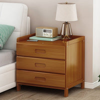 Bamboo Bedside Table Nightstand Storage Bedroom Sofa Side Stand Furniture Kings Warehouse 