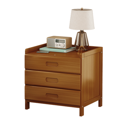 Bamboo Bedside Table Nightstand Storage Bedroom Sofa Side Stand Furniture Kings Warehouse 
