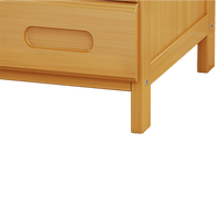 Bamboo Bedside Table Nightstand Storage Bedroom Sofa Side Stand Furniture Kings Warehouse 