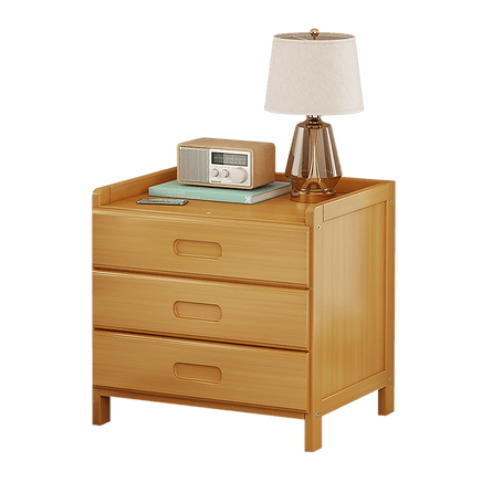 Bamboo Bedside Table Nightstand Storage Bedroom Sofa Side Stand Furniture Kings Warehouse 