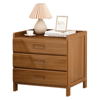 Bamboo Bedside Table Nightstand Storage Bedroom Sofa Side Stand Furniture Kings Warehouse 