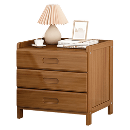 Bamboo Bedside Table Nightstand Storage Bedroom Sofa Side Stand Furniture Kings Warehouse 