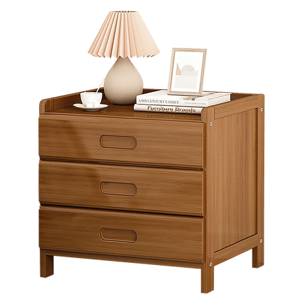 Bamboo Bedside Table Nightstand Storage Bedroom Sofa Side Stand Furniture Kings Warehouse 