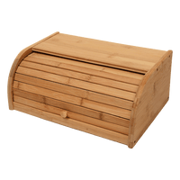 Bamboo Bread Bin Storage Box Kitchen Loaf Pastry Container Home & Garden Kings Warehouse 