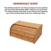 Bamboo Bread Bin Storage Box Kitchen Loaf Pastry Container Home & Garden Kings Warehouse 