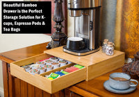 Bamboo K-Cup Coffee Pod Holder Storage Organizer for Kitchen, Jewelry and Cosmetic Kings Warehouse 