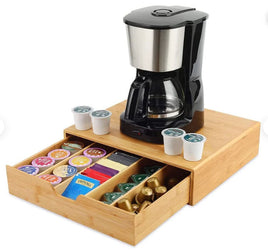 Bamboo K-Cup Coffee Pod Holder Storage Organizer for Kitchen, Jewelry and Cosmetic Kings Warehouse 