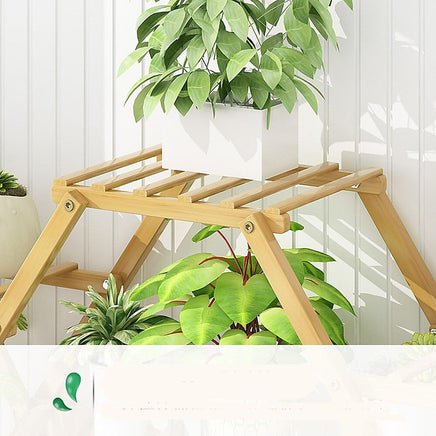 Bamboo Multilayer Flower Plant Bonsai Rack Shelf Stand Porch Lawn Patio Home & Garden Kings Warehouse 