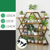 Bamboo Multilayer Flower Plant Bonsai Rack Shelf Stand Porch Lawn Patio Home & Garden Kings Warehouse 