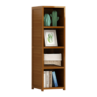 Bamboo Shelf Bookcase Display Storage Rack Stand Livingroom Bedroom Furniture Kings Warehouse 