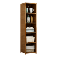 Bamboo Shelf Bookcase Display Storage Rack Stand Livingroom Bedroom Furniture Kings Warehouse 