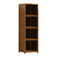 Bamboo Shelf Bookcase Display Storage Rack Stand Livingroom Bedroom