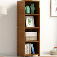 Bamboo Shelf Bookcase Display Storage Rack Stand Livingroom Bedroom Kings Warehouse 