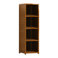 Bamboo Shelf Bookcase Display Storage Rack Stand Livingroom Bedroom Kings Warehouse 