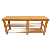 Bamboo Shoe Rack Wooden Bench Storage Organiser Cabinet Holder Stool Furniture Kings Warehouse 